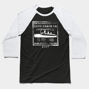 Long Beach Passport Stamp Baseball T-Shirt